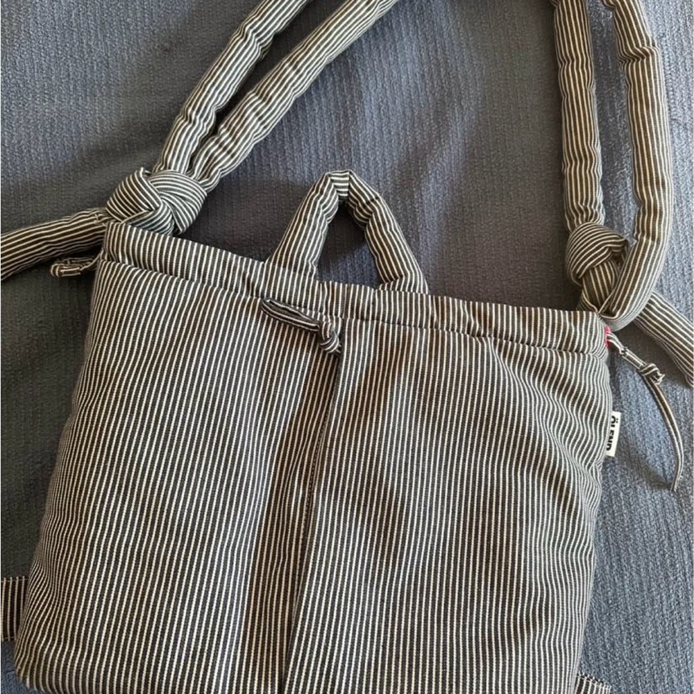 Olend Ona Soft Bag in CottonnNavy Stripe - Picture 4 of 6